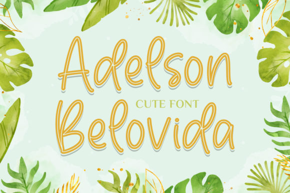 Adelson Belovida: A Script Font That Elevates Your Craft