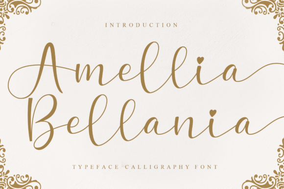 Amellia Bellania: A Script Font for Digital Design