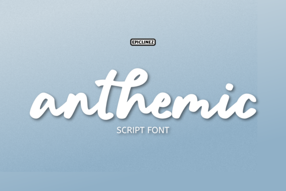 Anthemic: A Bold Script Font for Creative Branding