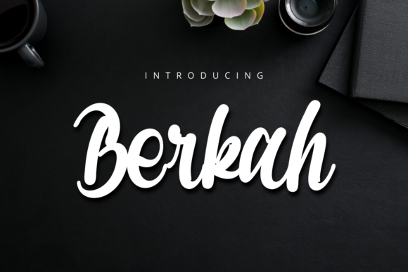 Berkah: A Bold Script Font for Digital Design
