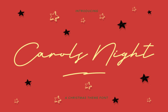 Carols Night: A Festive Font for Digital Design