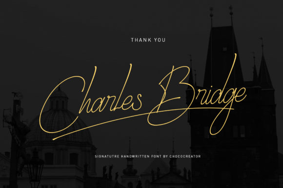 Charles Bridge Signature Handwritten for Branding Projects
