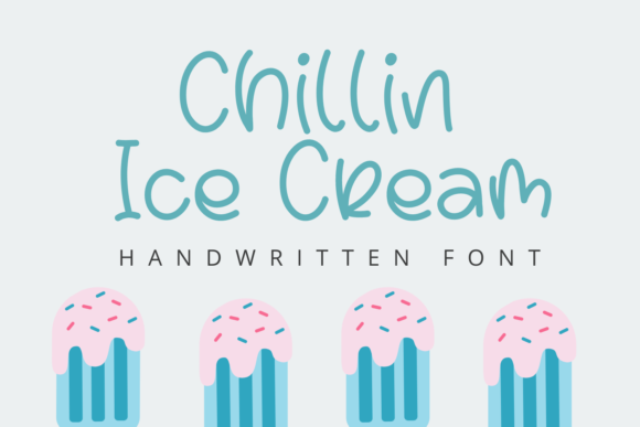 Chillin Ice Cream: A Font for Creative Crafters