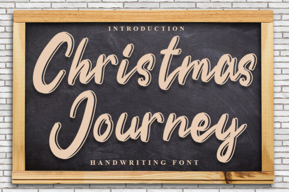 Christmas Journey: A Handwritten Font for Festive Editorial Design