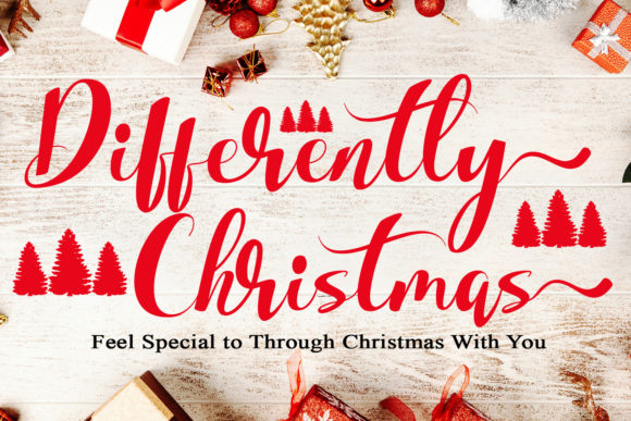 Differently Christmas Font for Holiday Branding