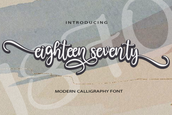Eighteen Seventy: A Script Font for Modern Branding