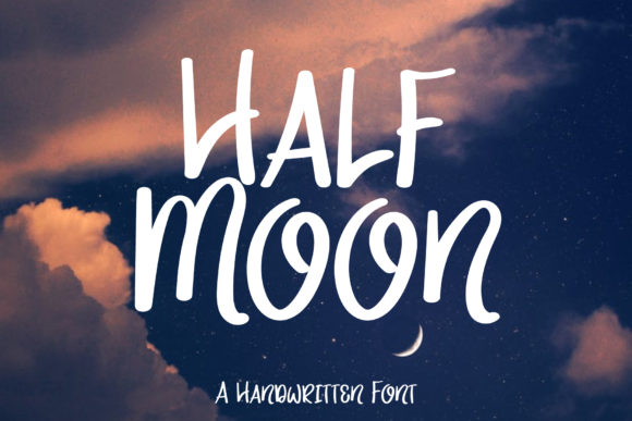 Half Moon: A Handwritten Font for Branding and Creativity