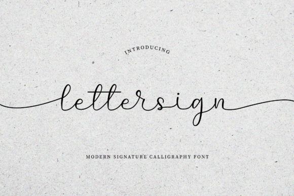 Lettersign: A Script Font for Beautiful, Readable Craft Projects
