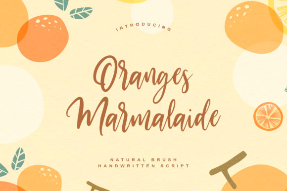 Oranges Marmalaide: A Timeless Script Font for Crafters and Designers