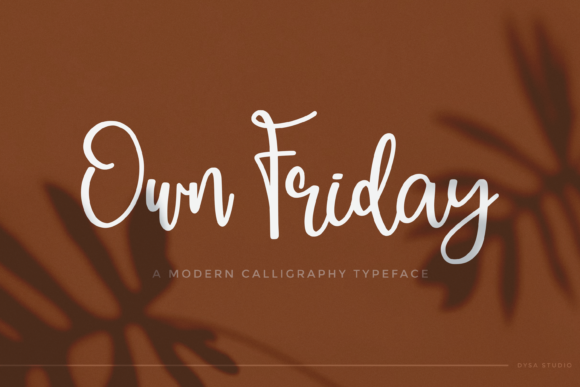 Own Friday: The Script Font That Elevates Your Brand