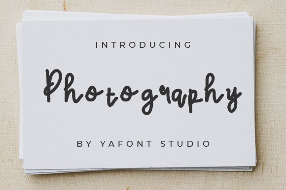 Photography: A Versatile Script Font for Digital Design