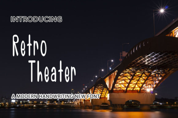 Retro Theater Font for Business Branding