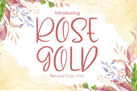 Rose Gold Font for Branding and Design