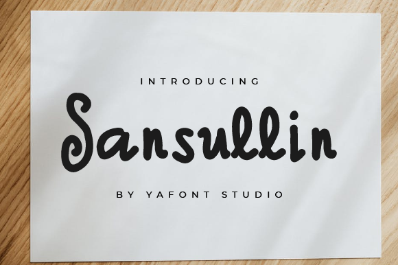 Sansullin: A Handwritten Font for Dynamic Campaigns