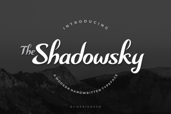 Shadowsky: A Bold Handwritten Font for Modern Branding