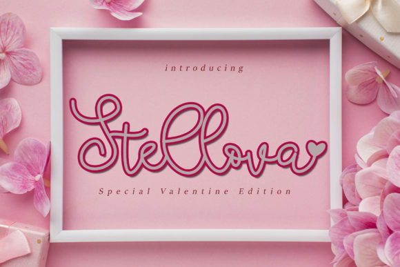 Stellova: A Playful Font for Valentine Campaigns