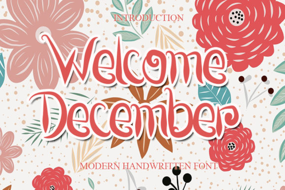 Welcome December: A Script Font for Elegant Craft Projects