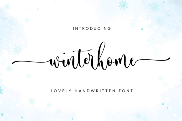 Winterhome: A Script Font for Cozy Branding and Creative Projects