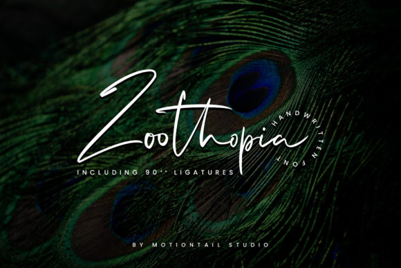 Zoothopia: A Handwritten Font for Editorial Elegance